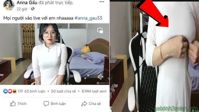 Anna Gấu 33 Người phụ nữ bị lộ clip nóng trong buổi livestream